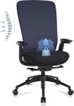 Ergonomic Mesh Office Chair, Computer Executive Desk Chair, Ergonomic Office Chair Lumbar Support with Flexible Backrest, Slide Seat, Darkblue